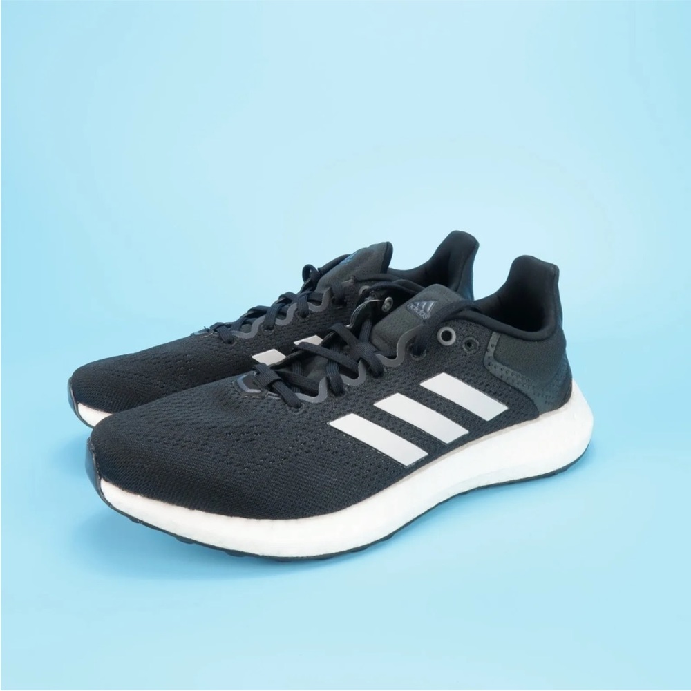 Adidas Pureboost 21 Mens Black White Athletic Running GW4832 New Size 8